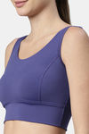 Enamor Medium Impact Sports Bra - Greek Blue — thumbnail 5